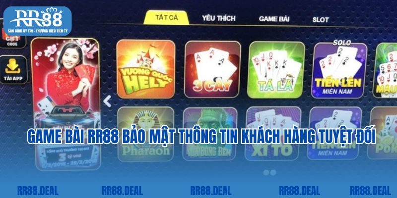 Game bài RR88 bảo mật thông tin khách hàng tuyệt đối